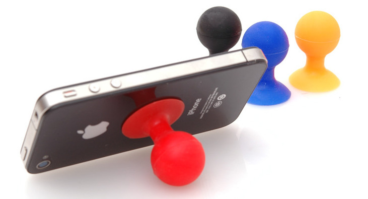 章魚球形手機撐 懶人智能手機支架 創意小吸盤 硅膠材質 15g