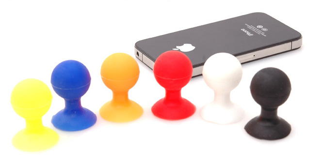 章魚球形手機撐 懶人智能手機支架 創意小吸盤 硅膠材質 15g