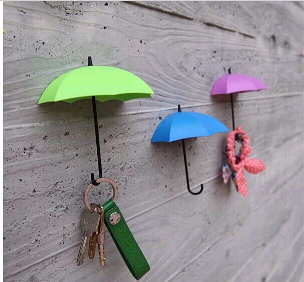 創意DIY強力雨傘造型收納掛勾 居家裝飾...
