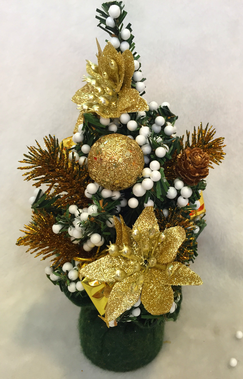 迷你圣誕裝飾樹 圣誕樹 圣誕節日裝飾品 精致裝飾小樹帶飾品