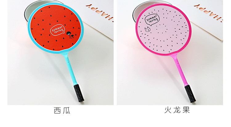 韓國創意文具小學生獎品水果圓珠筆兒童可愛卡通扇子筆禮品筆批發