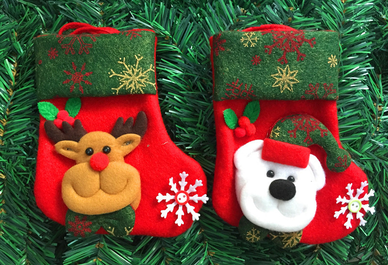 新款小號圣誕襪 圣誕襪 圣誕糖果襪 圣誕禮品袋