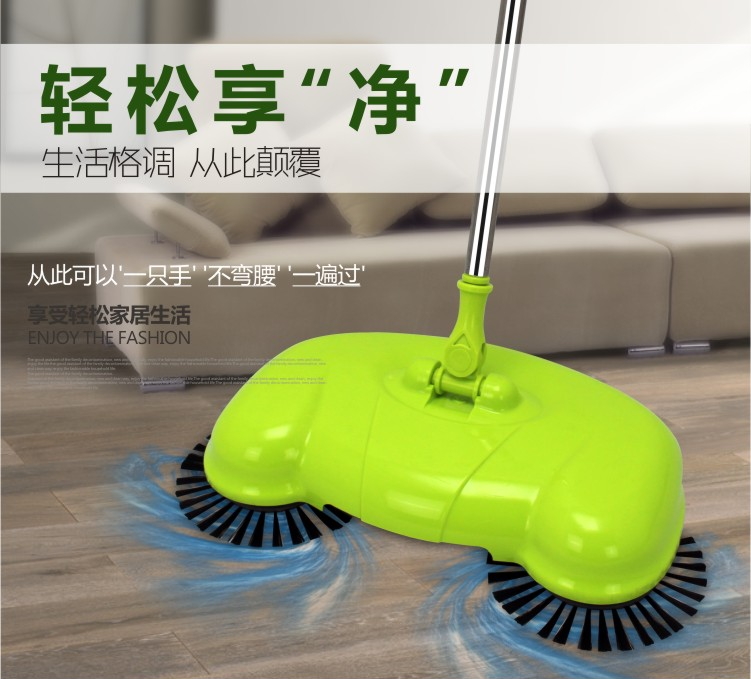 廠家直銷新款掃地機手推式不用電吸塵器旋轉掃把掃地神器家用展會
