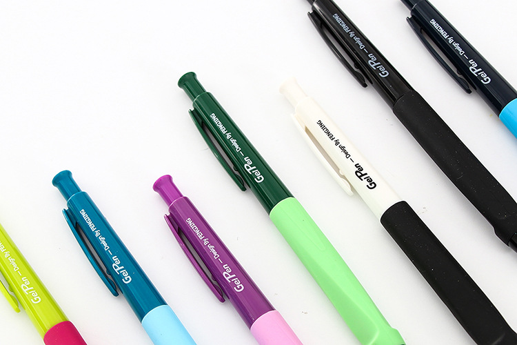韓國創意文具可愛中性筆 學生書寫考試按動式黑色水性筆簽字筆