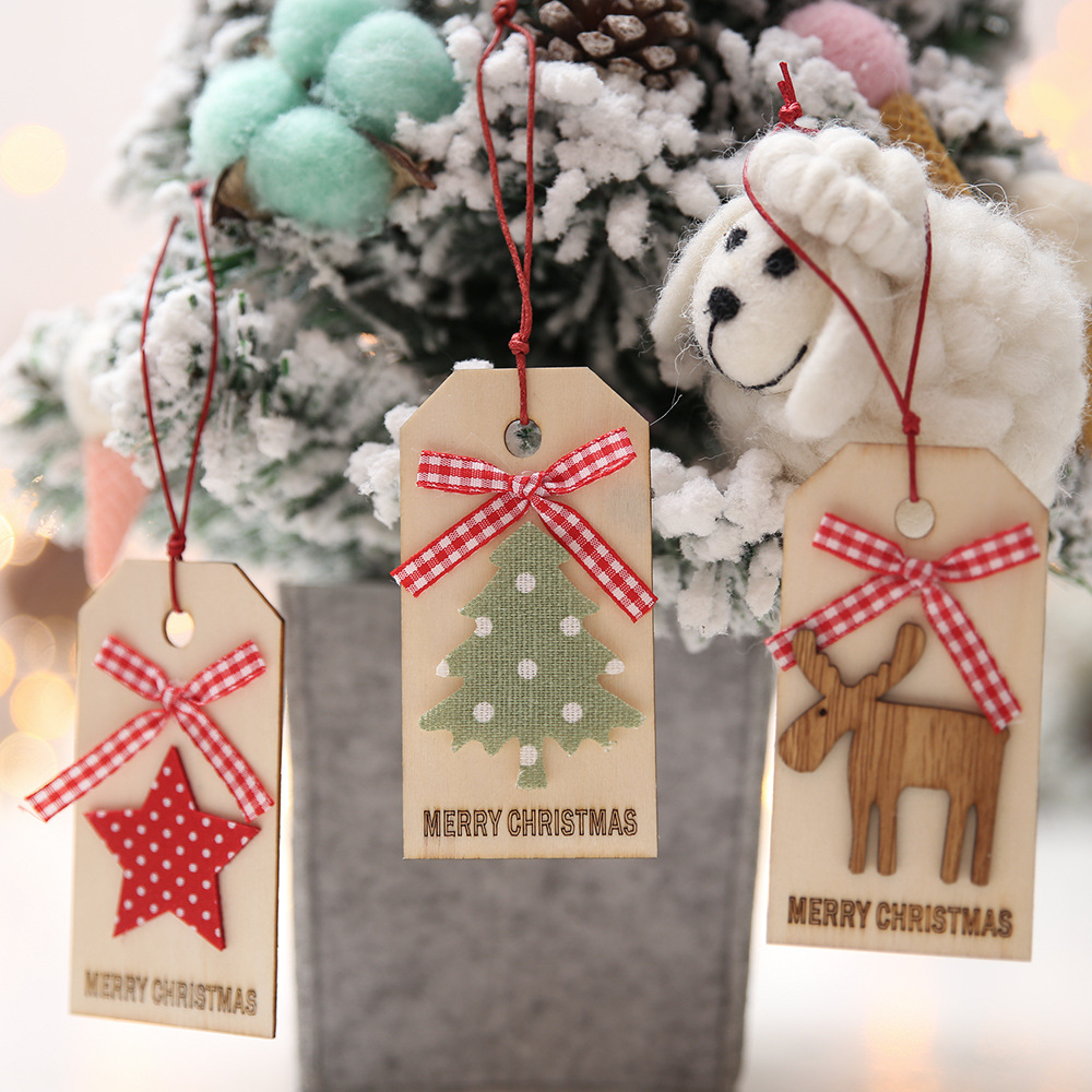 聖誕節必備 創意DIY聖誕樹吊飾 木質聖...