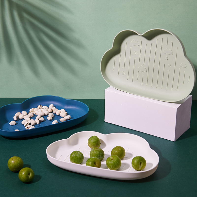創意雲朵造型水果盤 簡約多功能零食盤 創...
