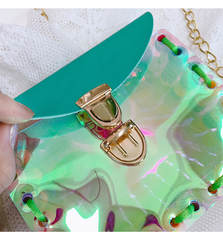 創意鐳射DIY串珠編織包包 創意手工少女包 造型彩色串珠斜背包
