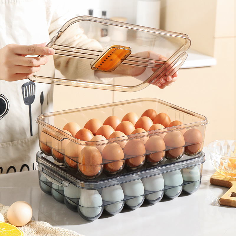 加蓋雞蛋收納盒 日式防碰撞雞蛋專用整理盒...
