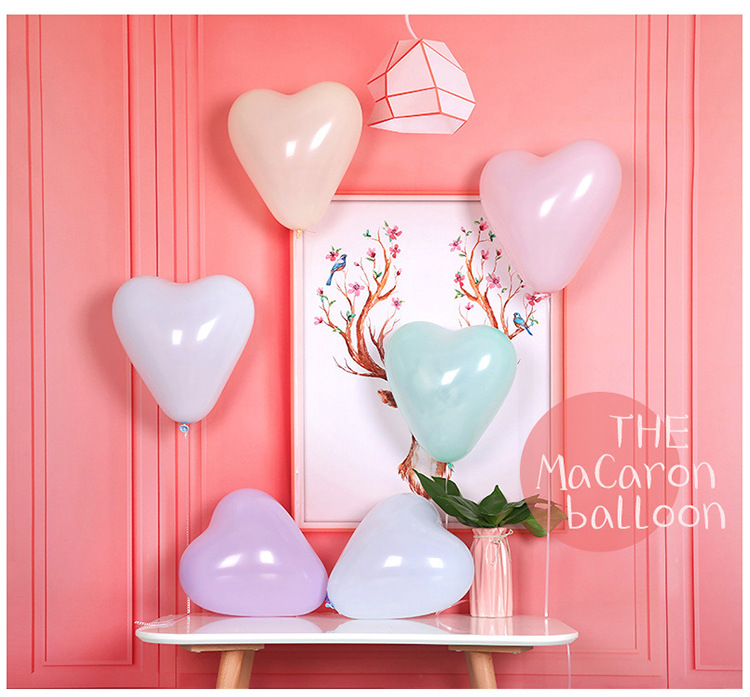 馬卡龍心形氣球 婚禮佈置 告白氣球 結婚佈置 愛心氣球
