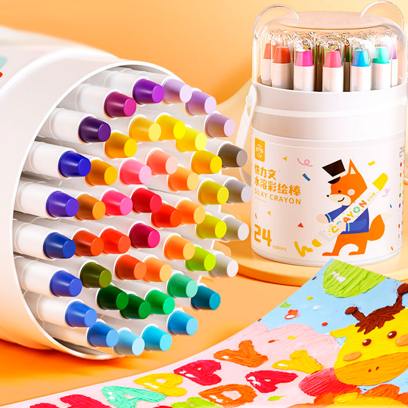 水溶性彩繪棒組 油畫棒 蠟筆 炫彩棒 可水洗 不沾手 兒童彩繪筆