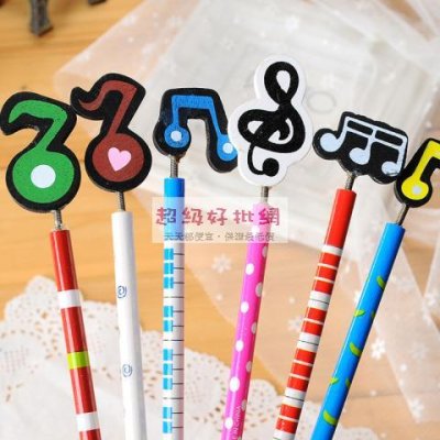 【音符造型】木製鉛筆 - 韓風創意學生文具