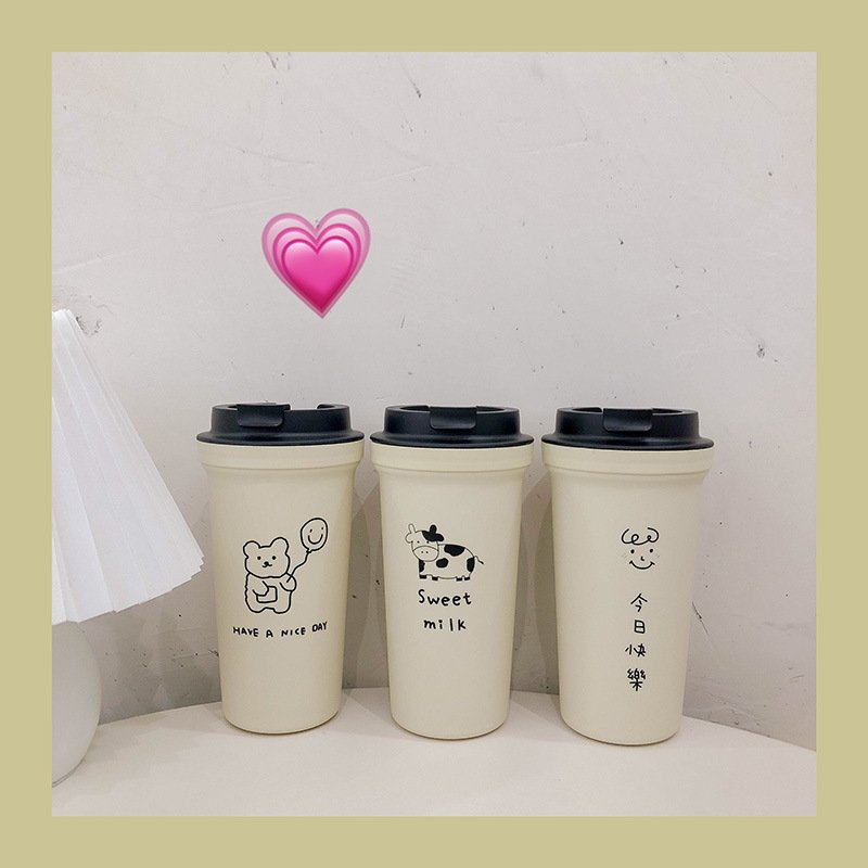 【手繪小熊】隨手杯-可愛創意飲料杯