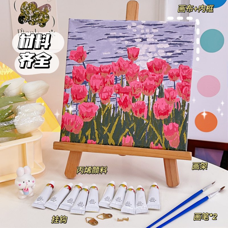 【DIY數字油畫】簡約手工-紓壓居家裝飾手繪畫