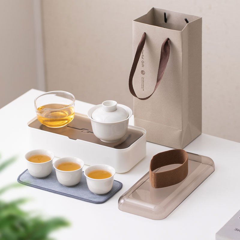 【便攜旅行茶具】陶瓷茶具組-泡茶套裝禮盒