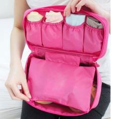 【旅行必備】多功能內衣收納包 - 防水隔層化妝品整理袋