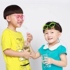 【卡通造型】DIY眼鏡吸管 - 趣味派對飲料吸管