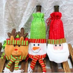【聖誕老人】紅酒瓶袋 - 香檳酒瓶禮品裝飾