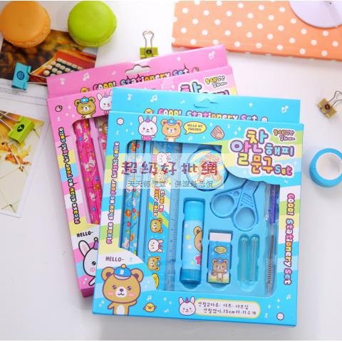【兔子圖案】文具組合 - 小學生獎品禮盒