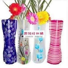 【折疊設計】PVC花瓶 - 透明創意花器