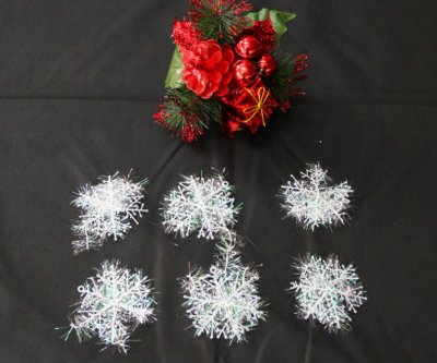 【6cm迷你雪花】聖誕裝飾品 - 雪花片配件 (6片)
