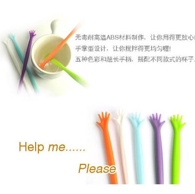 【趣味求救】Help Me攪拌棒裝 - 創意小人咖啡攪拌匙 (5支)