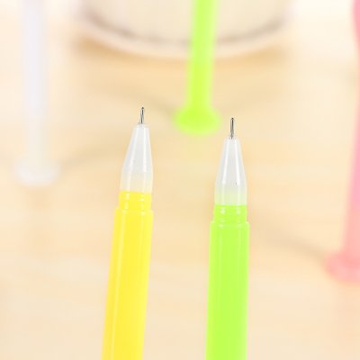【可愛創意】紅鶴造型黑色中性筆 - 卡通水筆辦公室文具 商品圖片 2
