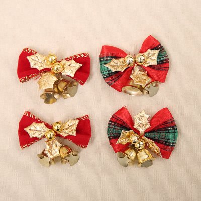 【鈴鐺蝴蝶結】聖誕裝飾配件 - 樹花環裝飾