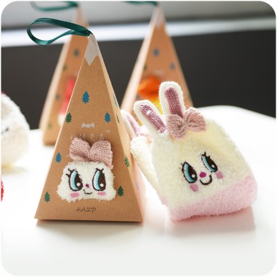 【珊瑚絨】立體刺繡卡通襪 - 保暖防滑地板襪 商品圖片 4