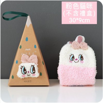 【珊瑚絨】立體刺繡卡通襪 - 保暖防滑地板襪 商品圖片 8