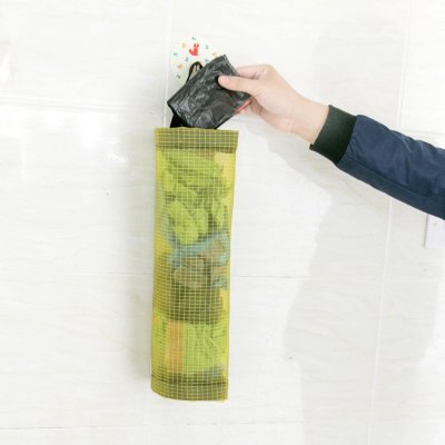 【環保收納】透明網格垃圾袋收納器 - 抽取式塑膠袋整理袋 商品圖片 4