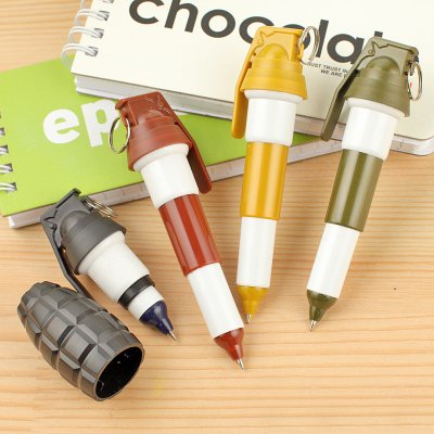 【手榴彈造型】伸縮圓珠筆-創意便攜文具