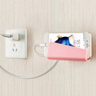 【免釘免鑽】無痕手機支架 - 多角度調節充電墻壁支架