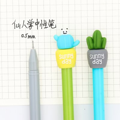 【文青設計】仙人掌盆栽造型中性筆 - 0.5mm精緻全針管原子筆 商品圖片 5
