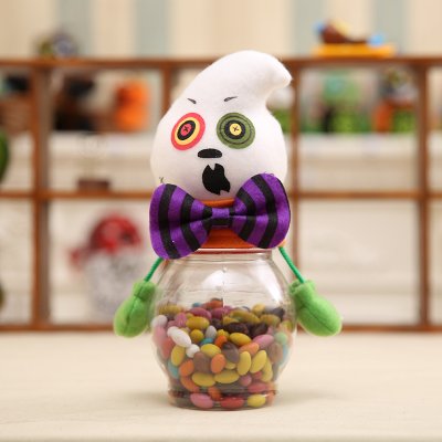【透明立體】萬聖節糖果罐 - 南瓜黑貓造型 商品圖片 7