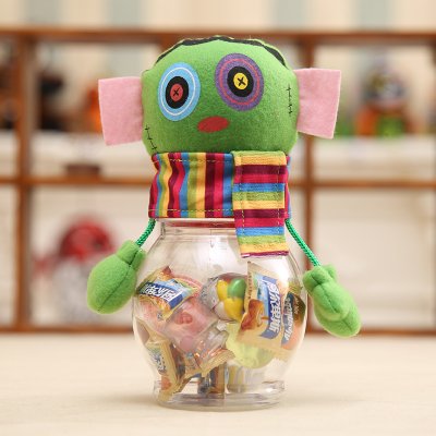 【透明立體】萬聖節糖果罐 - 南瓜黑貓造型 商品圖片 8
