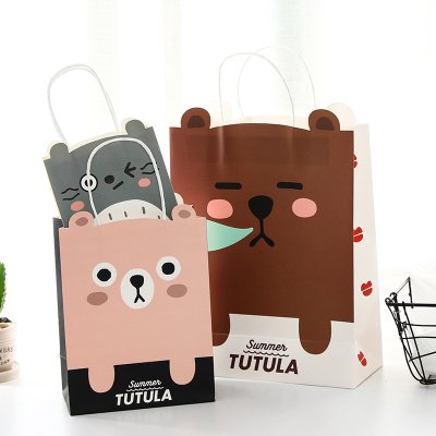 【可愛動物圖案】卡通小熊手提紙袋 - 送禮必備小巧禮品袋 商品圖片 2