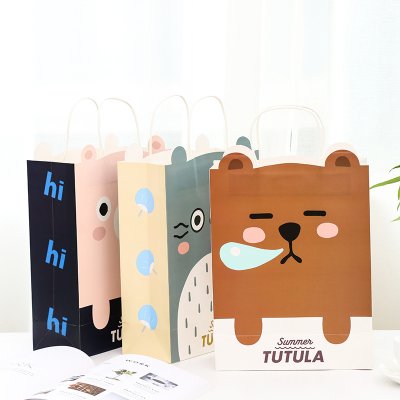 【可愛動物圖案】卡通小熊手提紙袋 - 送禮必備小巧禮品袋 商品圖片 3