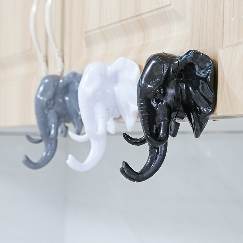 【創意美式立體大象】鼻子造型掛勾 - 居家牆壁裝飾衣帽掛勾