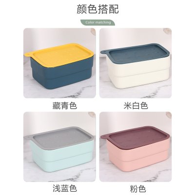 【雙色肥皂盒】旅行肥皂盒-創意瀝水香皂架 商品圖片 4