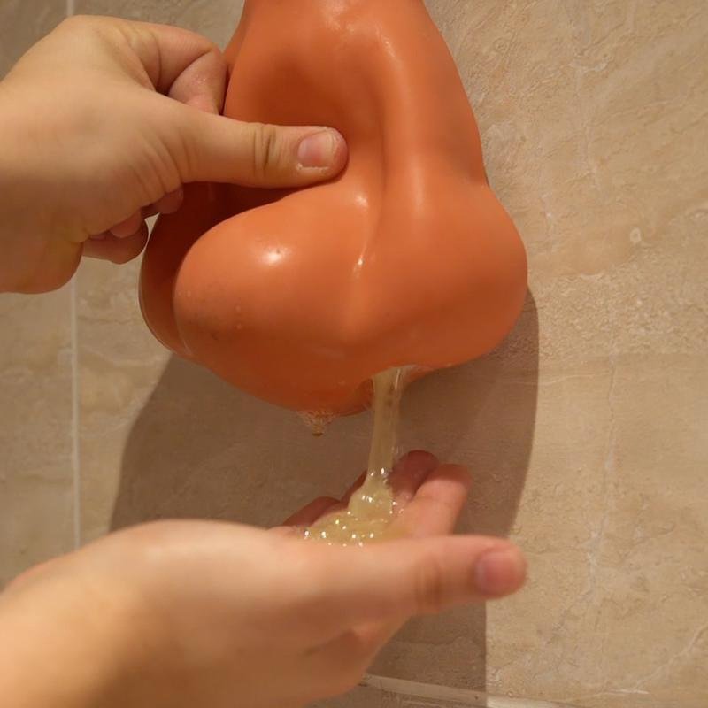 【大鼻子造型】沐浴乳按壓器 - 兒童洗澡神器