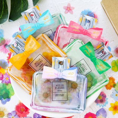 【精緻蝴蝶結】花瓣貼紙組 - 手帳香水瓶裝飾