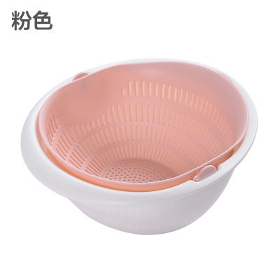 【雙層旋轉】多功能瀝水籃 - 洗米洗菜洗果三用 商品圖片 7