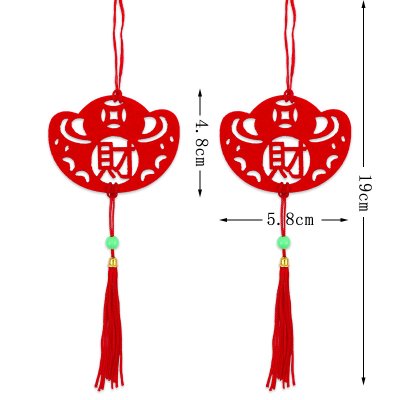 【鏤空流蘇吊飾】新年裝飾-福字元寶燈籠 商品圖片 6