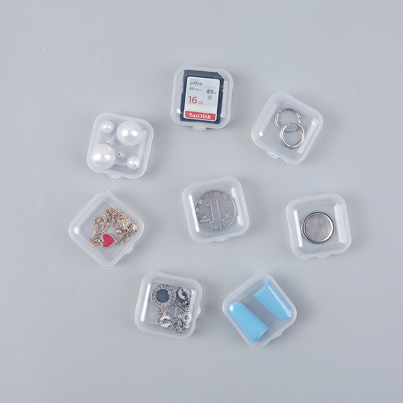 【透明分格】迷你收納盒 - 零件藥品飾品