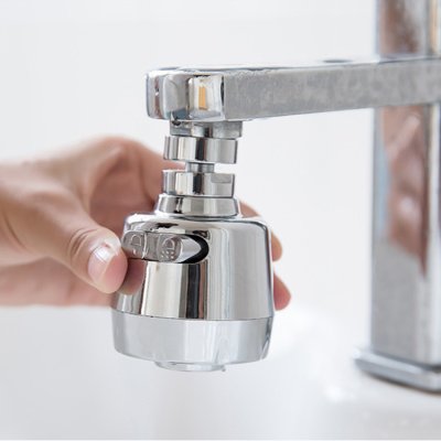 【加壓省水】水龍頭過濾器-防噴濺兩段式