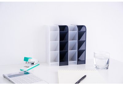 【斜插設計】磨砂筆筒 - 多功能桌面收納 商品圖片 4