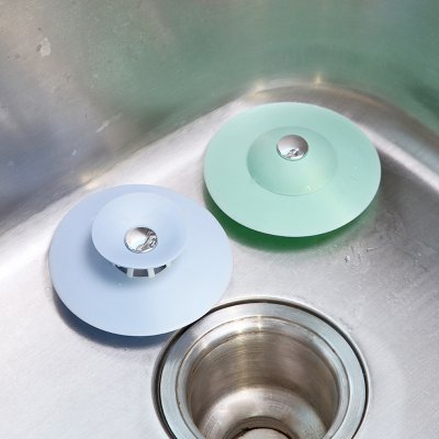 【按壓防臭】水槽濾網 - 防堵塞排水過濾器