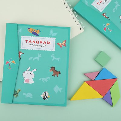 【磁性七巧板】木製益智拼圖-兒童智力開發 商品圖片 3