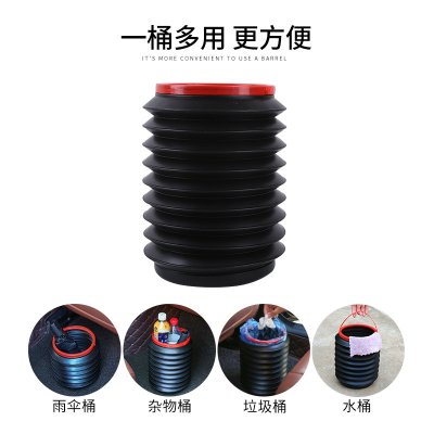【車用伸縮】摺疊收納桶 - 多功能垃圾桶 商品圖片 4
