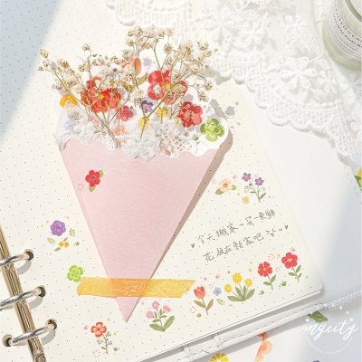 【立體花束】創意造型賀卡-手帳裝飾必備 商品圖片 2